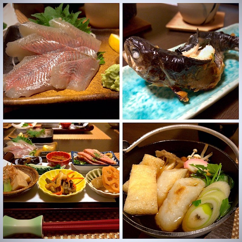 夕食(鷹の湯温泉 )