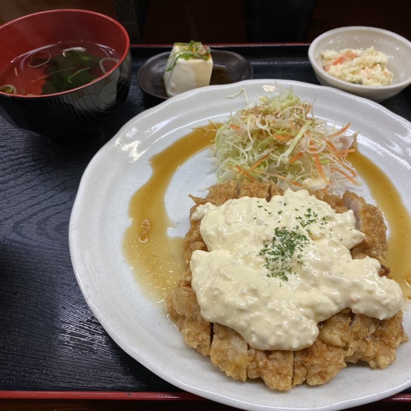 チキン南蛮定食(壬六うどん（じんろくうどん）)