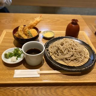 ミニ海老天丼とお蕎麦のセット(ざるそば)(嘉玄 （カゲン）)