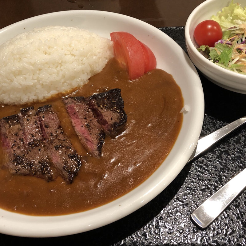 ステーキカレー(平取温泉)