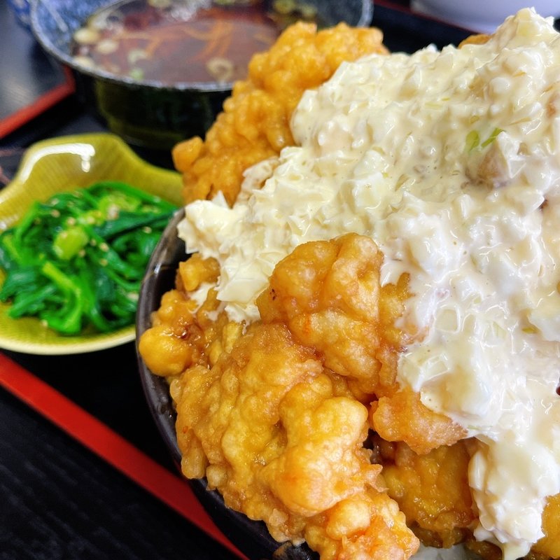 鳥タタルタル丼セット(三乃宮 )