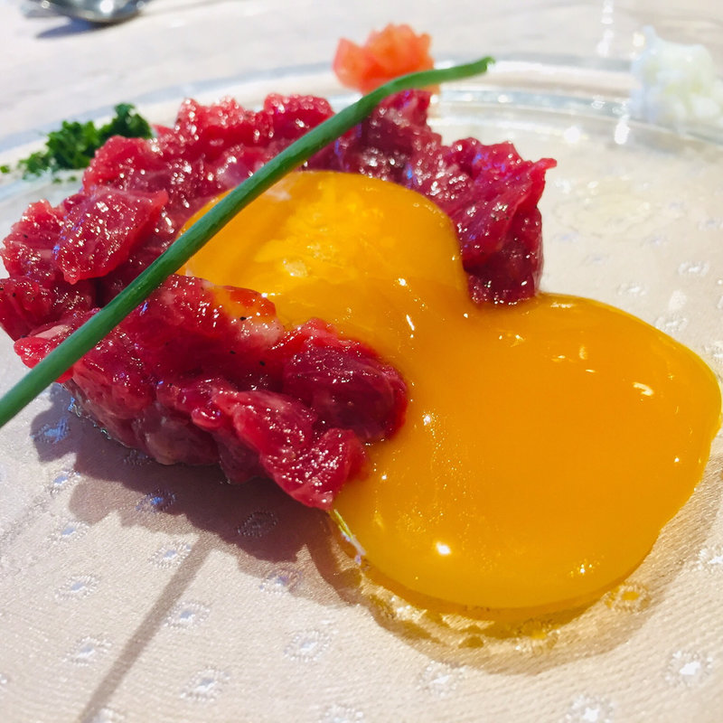 処女雌牛のタルタルステーキ(フランス厨房 旬彩 中央駅店 )