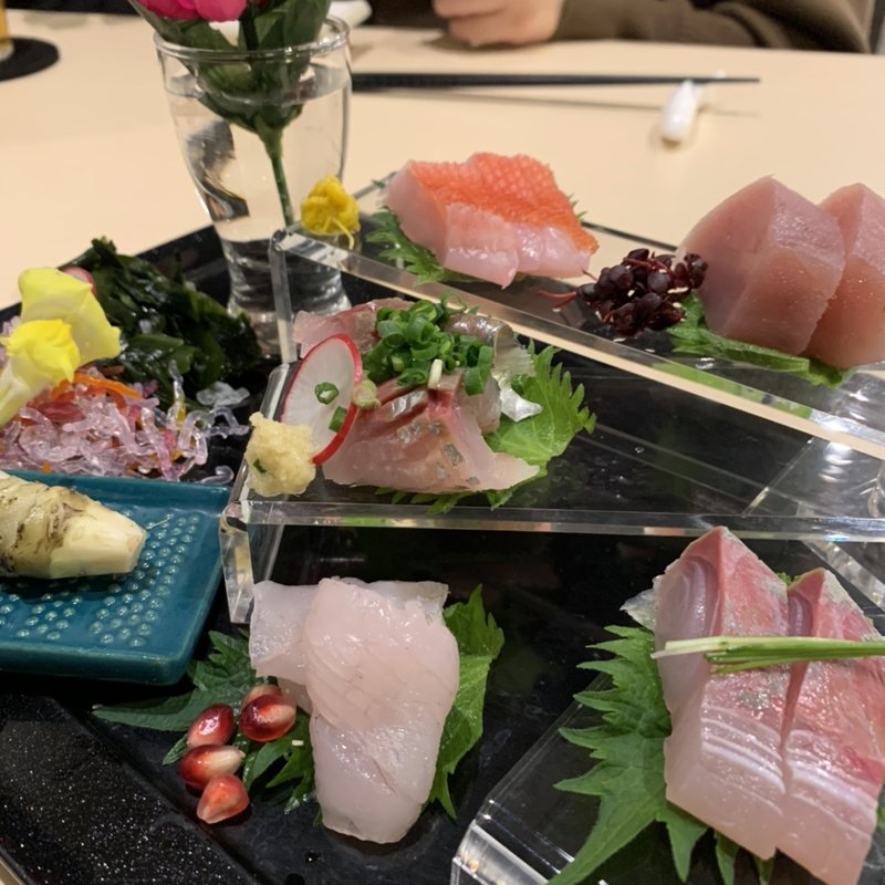 天然刺身5点盛り(お肴野郎　清介)