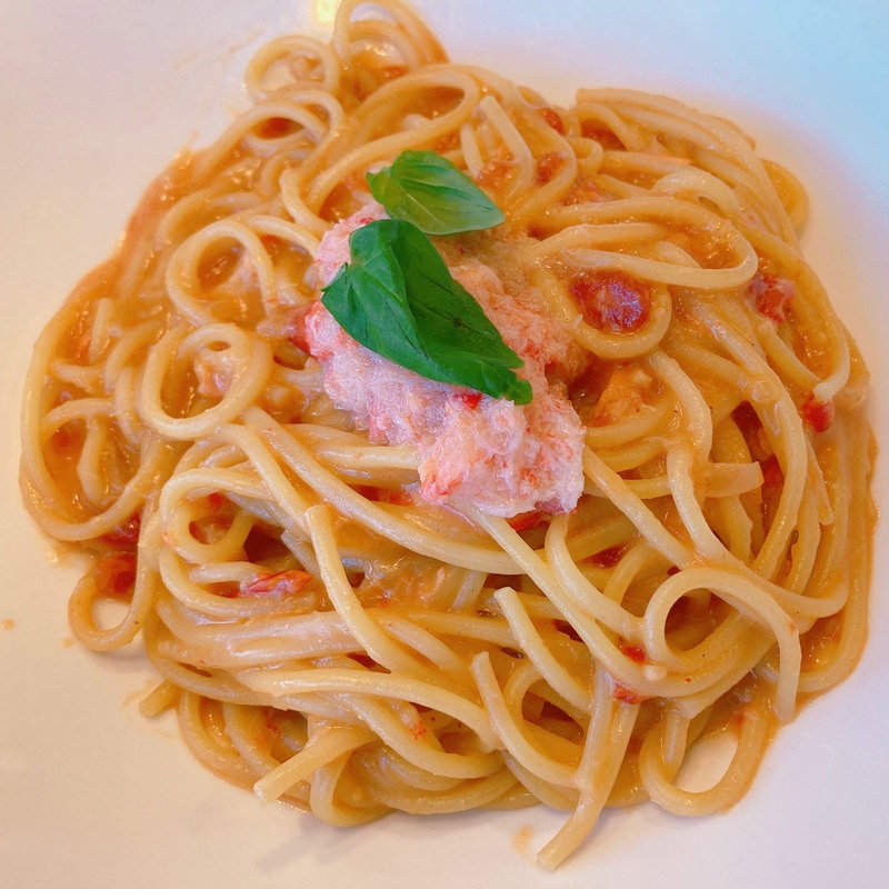 ズワイ蟹のアメリカンソーススパゲティ(ジョナサン 西新宿店)