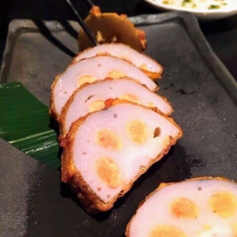 からしレンコン(博多もつ鍋 蟻月 恵比寿)