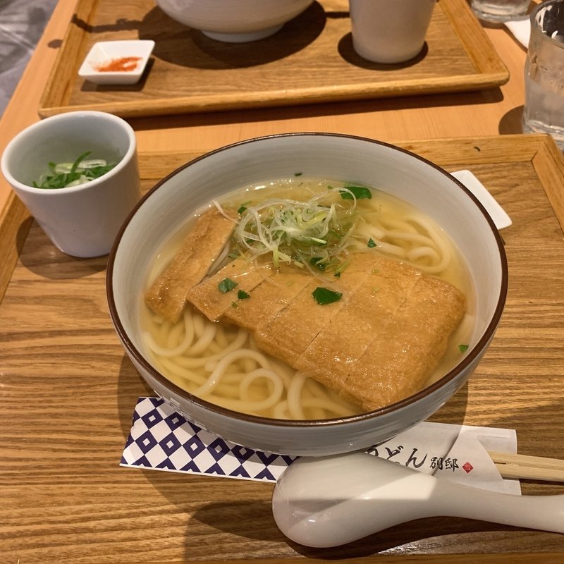 刻みきつねうどん(博多やりうどん 別邸)
