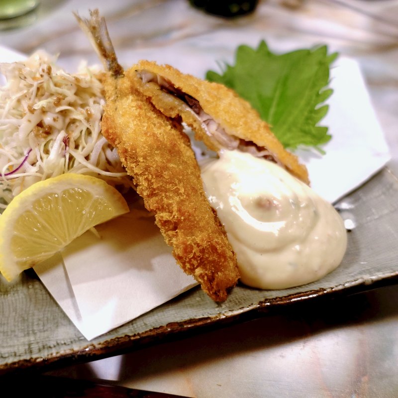 アジフライ(土佐備長炭焼とり 龍馬家)