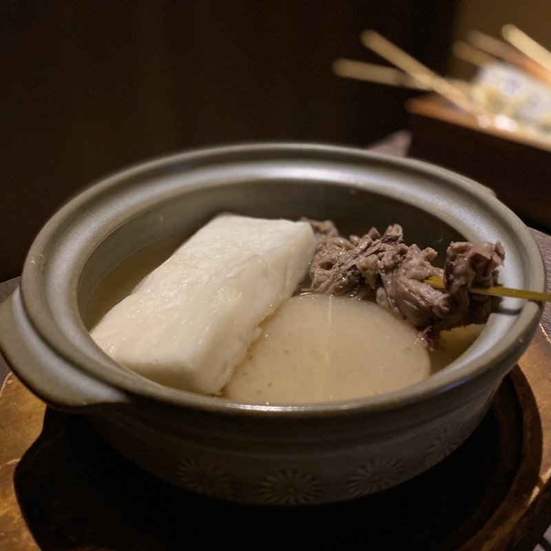 牛すじ、大根、はんぺん(天ぷらと鮮魚 個室居酒屋 天串 刈谷駅前店)