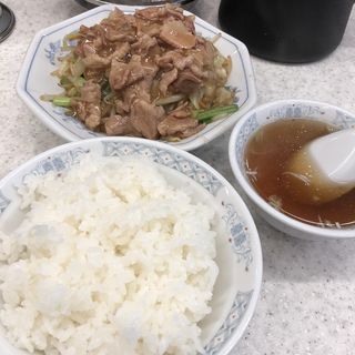 肉野菜炒め定食(中華 三富)