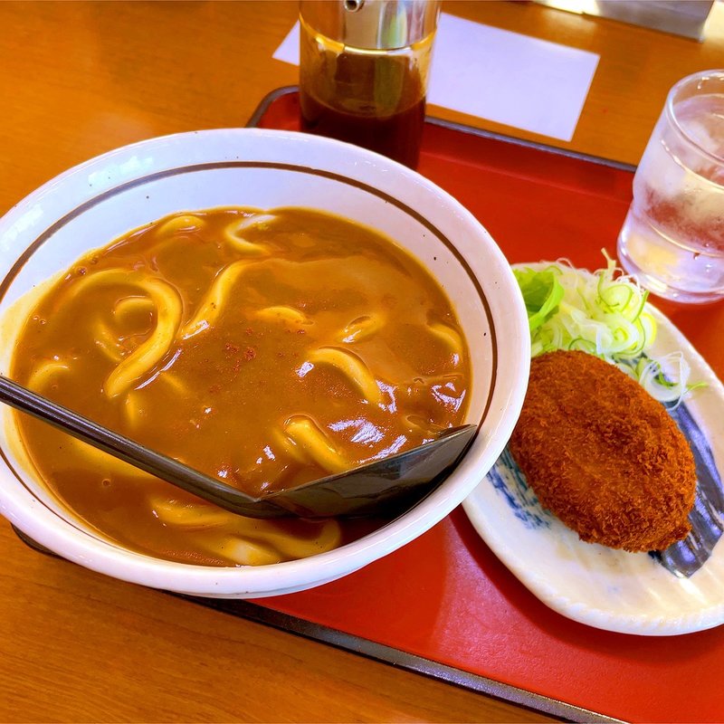 カレーうどん（コロッケ付き）(山田うどん食堂 貝塚インター店)