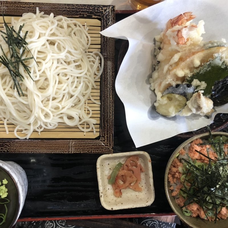 天ざるそば　石狩ご飯(たつや )