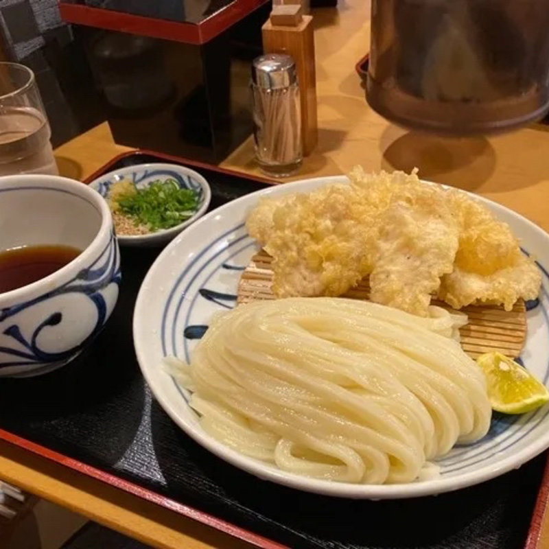 かしわ天ざる(手打うどん 寺屋)