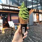 お濃い抹茶ソフトクリーム(茶寮翠泉)