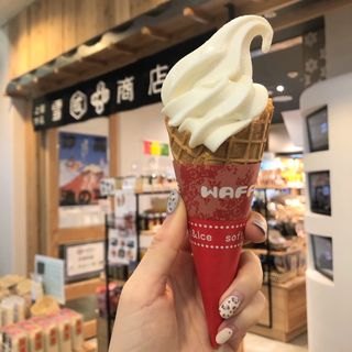 カマンベールソフトクリーム(妙高高原　雪國商店　新潟食の蔵)