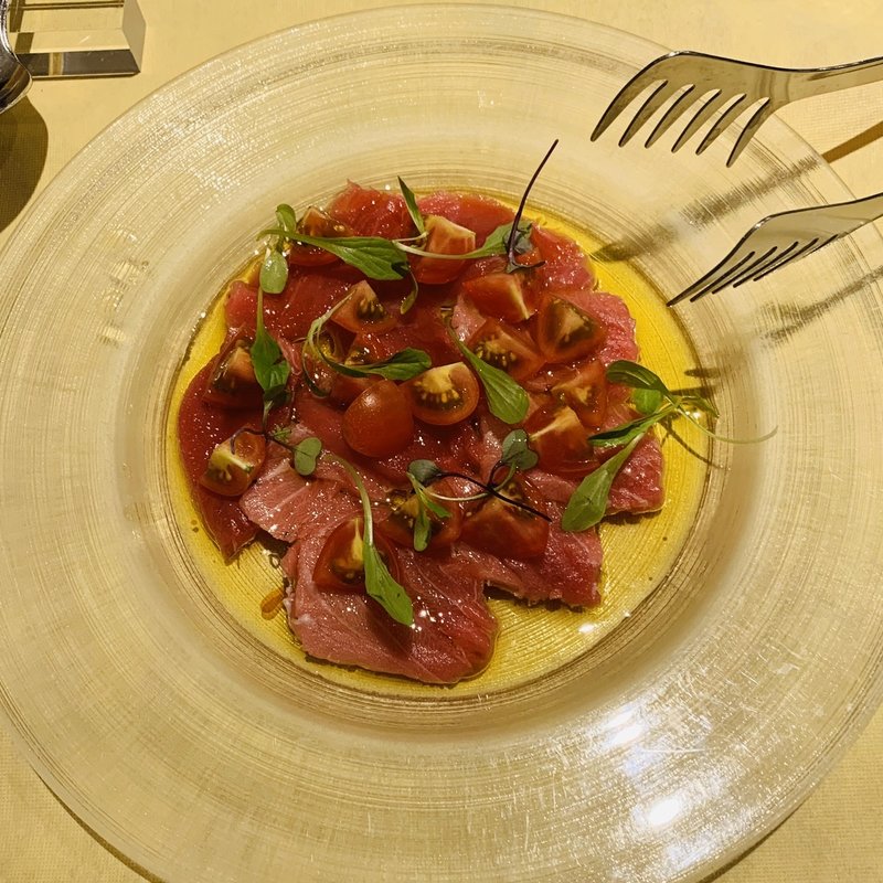 生本鮪のカルパッチョ(リストランテ アントン)