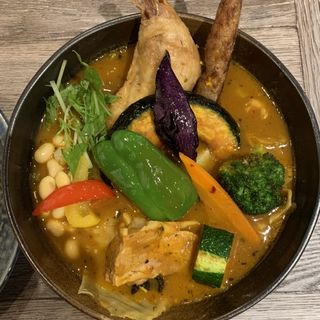 チキンと野菜(13品目の野菜)カレー(Rojiura Curry SAMURAI． 神楽坂店 （Rojiura Curry SAMURAI.）)