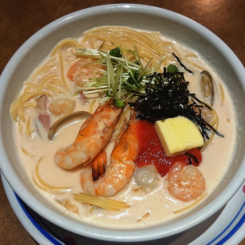 エビの明太子クリームスープパスタ(ジョリーパスタ 鶴見中央店)