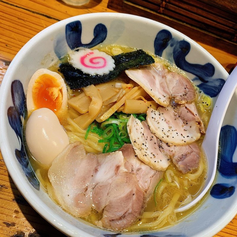 特製中華そば　平麺(まるげん)
