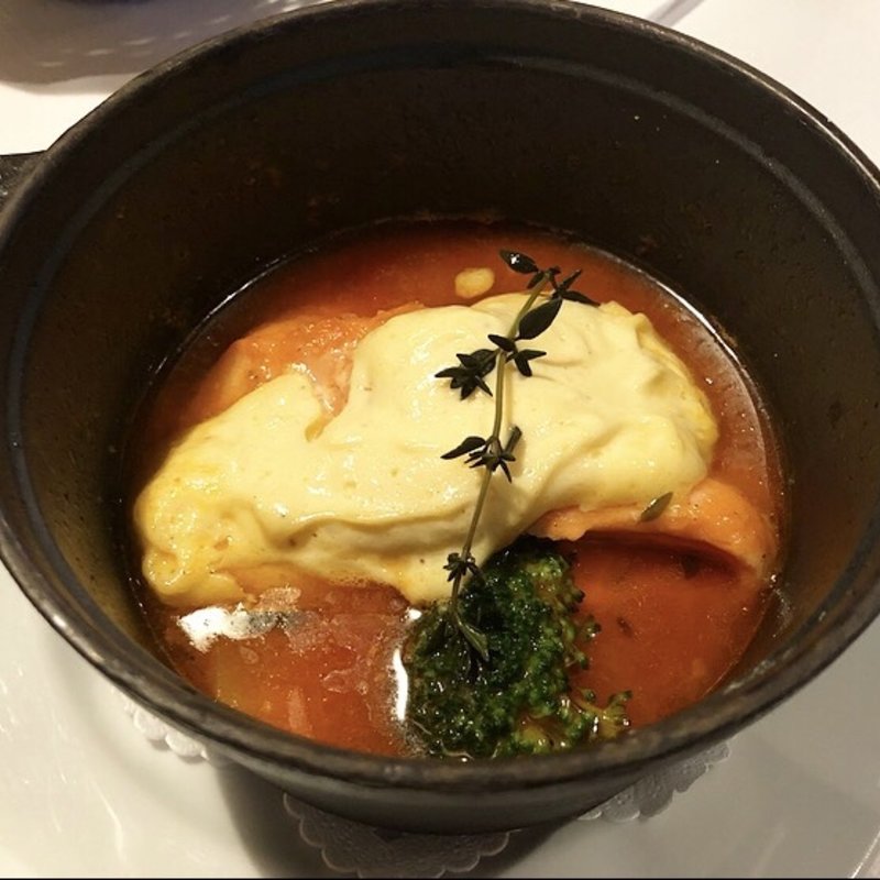 サーモンと季節野菜のソルベ(レドゥ ギャルソン （LES DEUX GARCONS）)