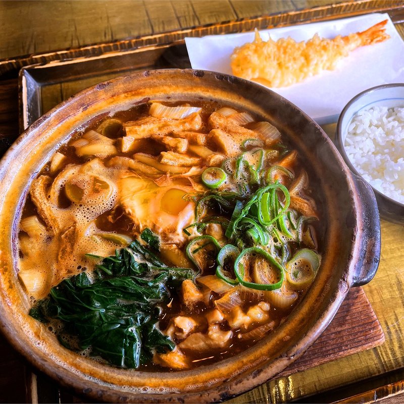 味噌煮込みうどん定食(かまど鎌取店)