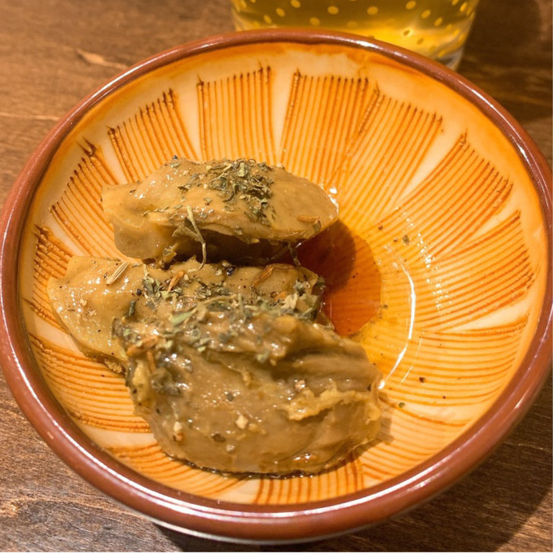 砂肝のナムル(立ち飲みビールボーイ 中目黒店)