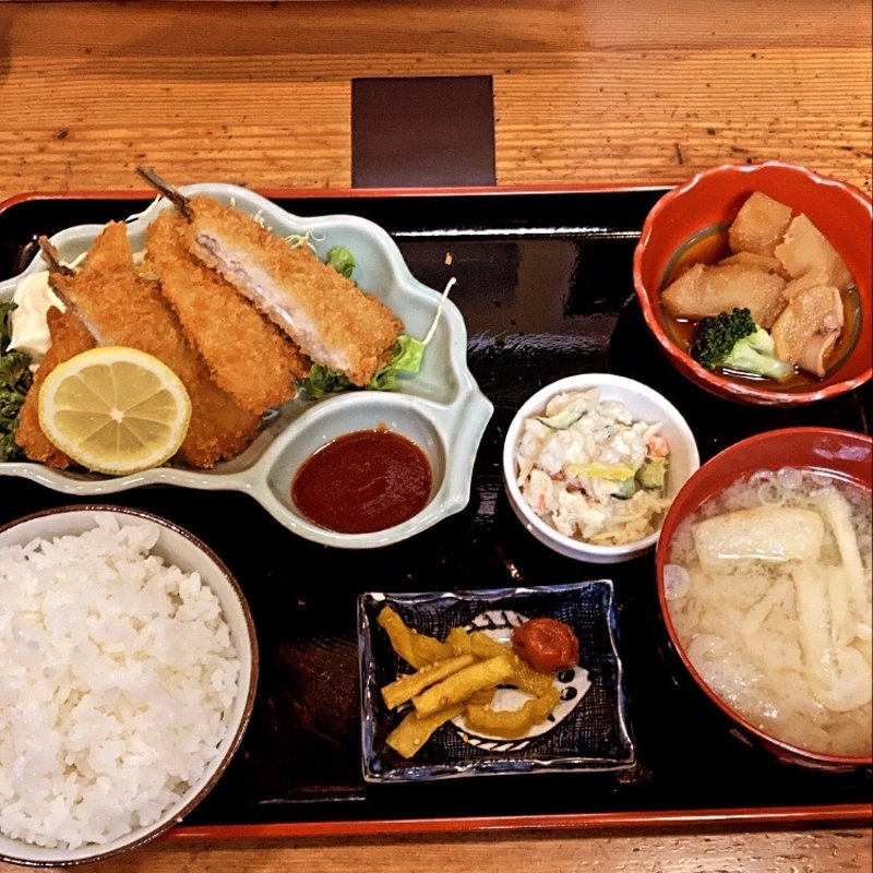 アジフライ定食(かどや食堂 伊切店 )