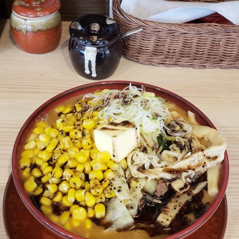 味噌バターコーンラーメン(ドラコンまぜそばさすけ柳津店)