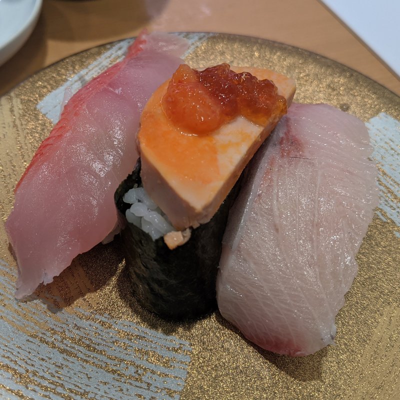 冬の三貫盛り(すし松 蒲田2号店)