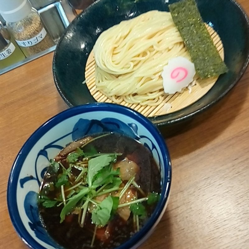 紫生姜つけ麺(長岡生姜ラーメン　しょうがの湯)