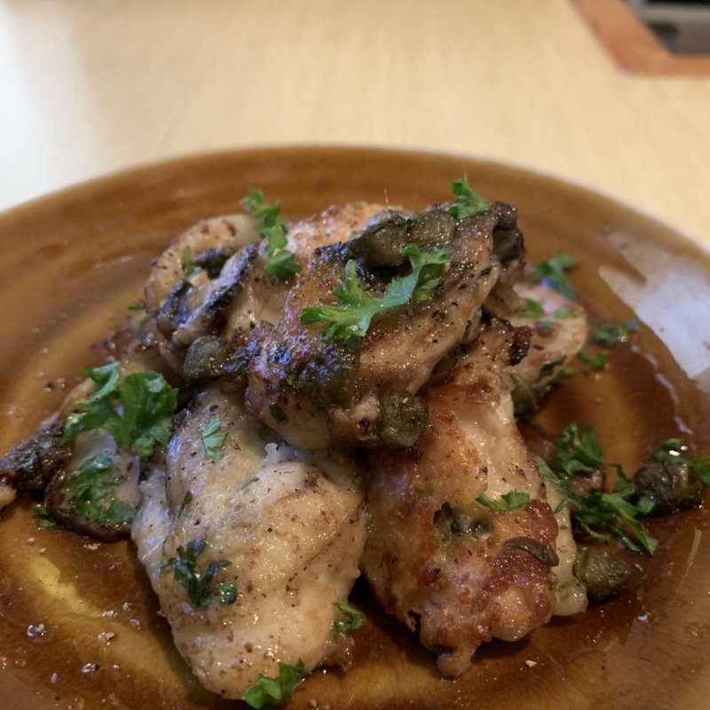 牡蠣のムニエル(鹿児島の風 Io Berro)