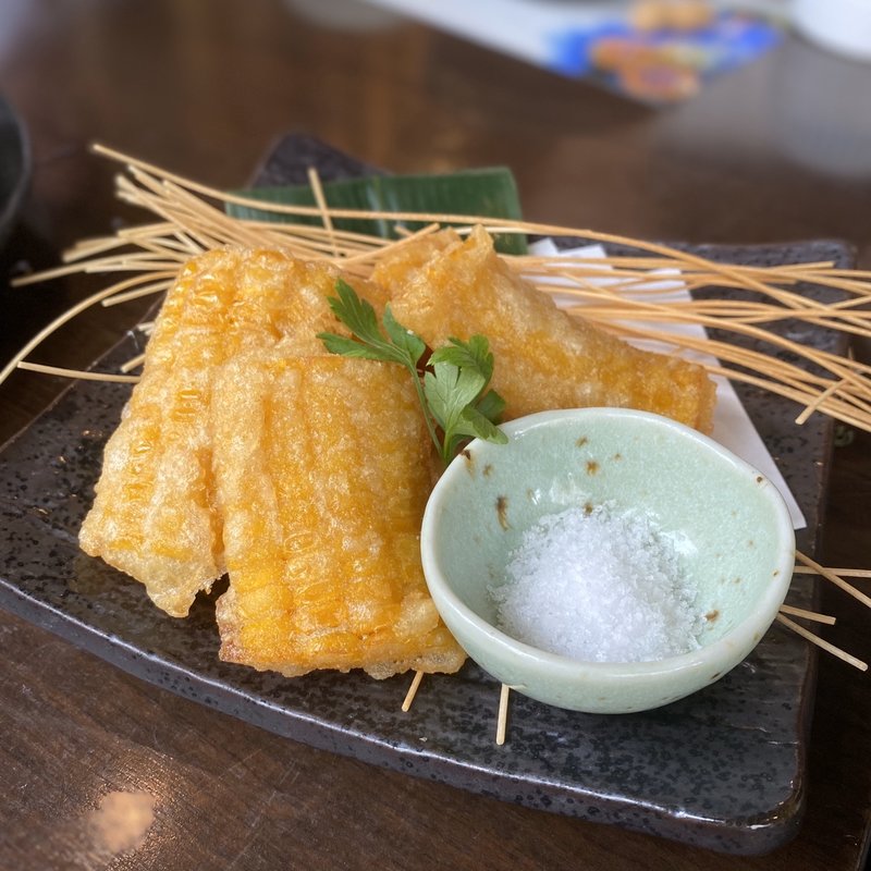 とうもろこしの天婦羅(鉢屋 （はちや）)