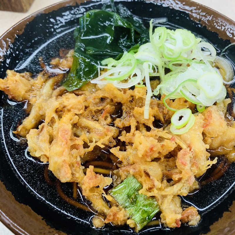 かき揚げそば(肥後一文字や )