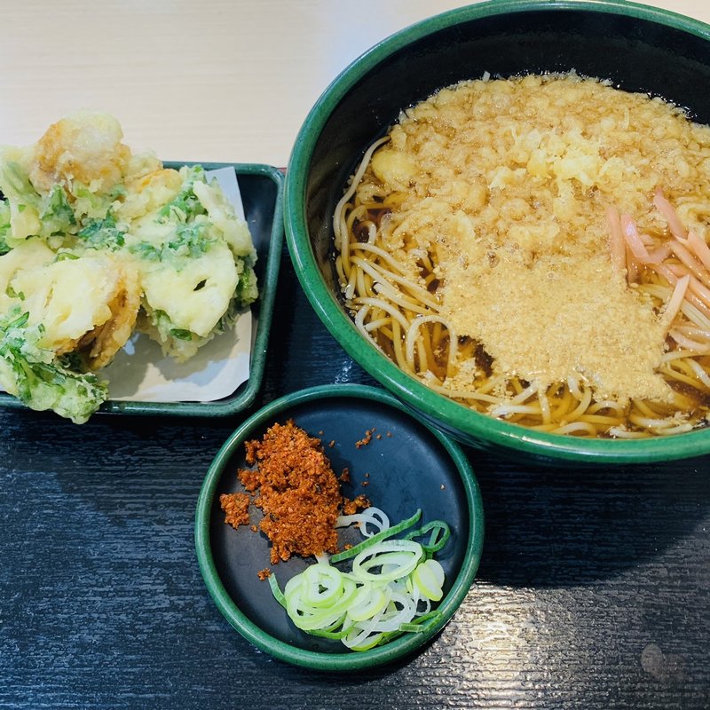 帆立春菊天そば(ゆで太郎 淡路町店 )