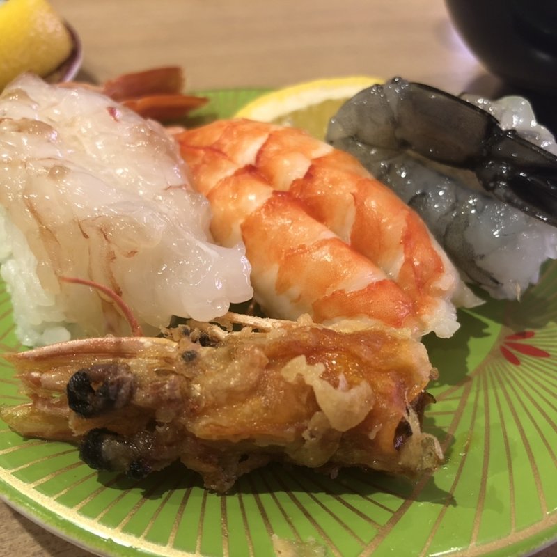 海老三種(回転寿司新竹 ベイタワー店（弁天町）)