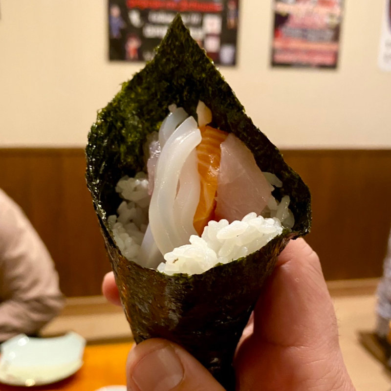 ゲゲゲの手巻き(寿司居酒屋 ゲゲゲの三丁目)