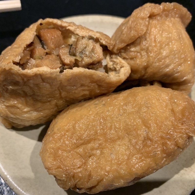 蕎麦いなり、あなごいなり(きむらや )