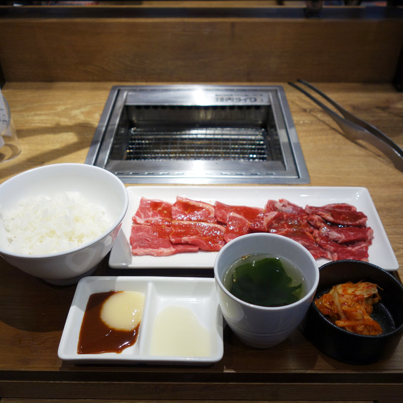 みすじ＆ハラミセット(焼肉ライク 天神西通り店)