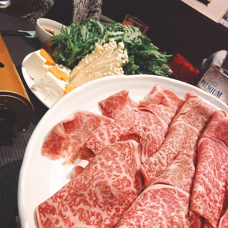 黒毛和牛 すき焼き １人前 野菜付（サーロイン120g）(一場)