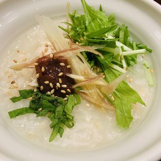 鶏肉と梅肉のお粥(おかゆと麺の店 粥餐庁 東武池袋店)