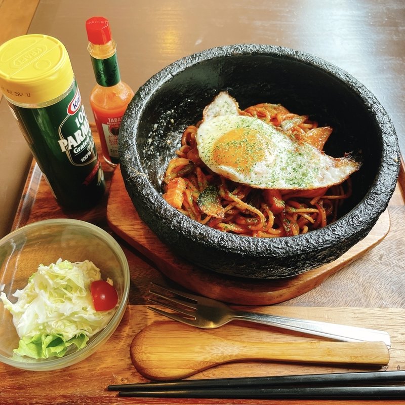 石焼ナポリタン(ウェイク カフェ （wake cafe）)