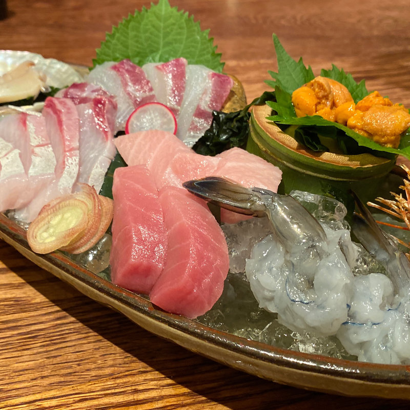 お刺身盛り合わせ(旬香旬菜　まんまる （創作和食ダイニング）)