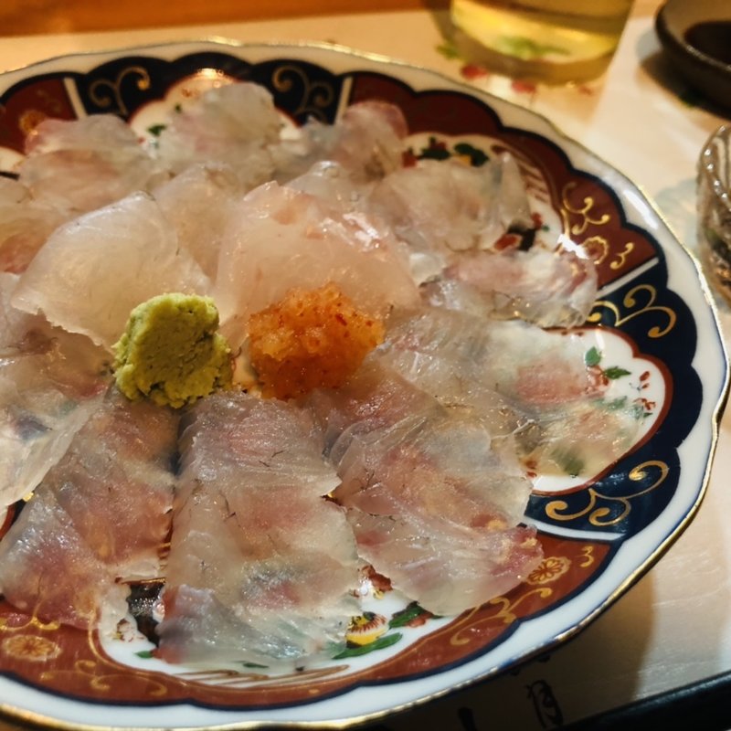 ヒラメの刺身(寿しながもとリニューアル)