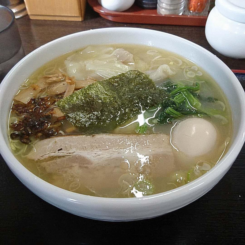 塩ワンタン麺(喜奴屋 （きどや）)