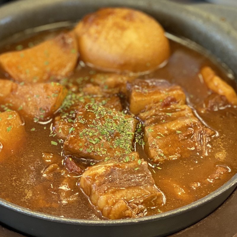 ビーフシチュー ライスセット 豚汁変更(松屋 長野柳原店 )