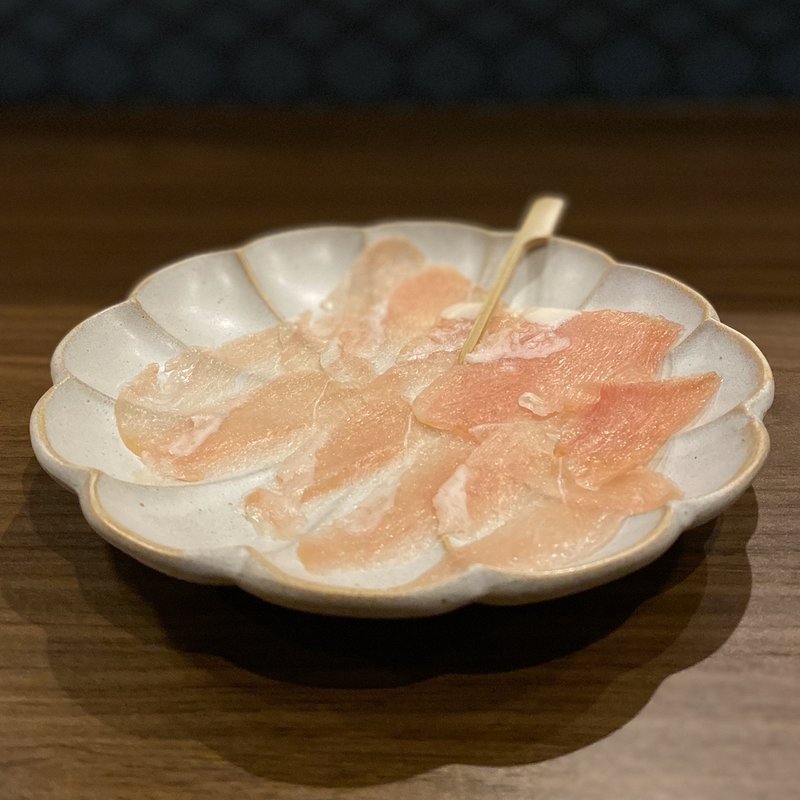 つくば茜 鶏の生ハム(SAKE のたぼうず)