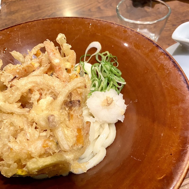 根菜かき揚げぶっかけ(伝統自家製麺 い蔵 岡本店)
