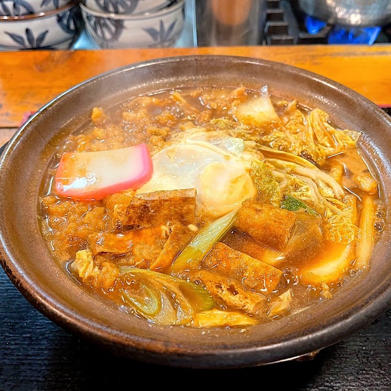 赤味噌煮込みうどん(武蔵野うどん うちたて家)