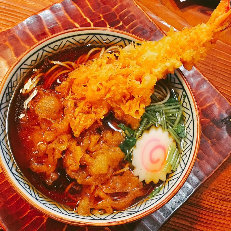 天ぷらそば(巴屋)