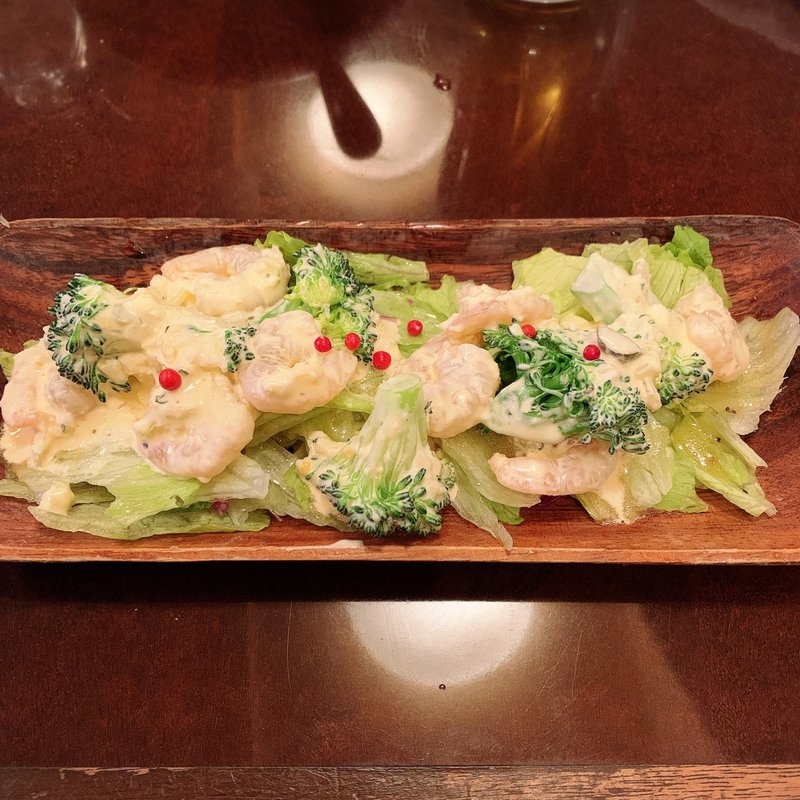 小エビとブロッコリーのアイオリタルタルサラダ(KURA 中目黒店 （クラ）)