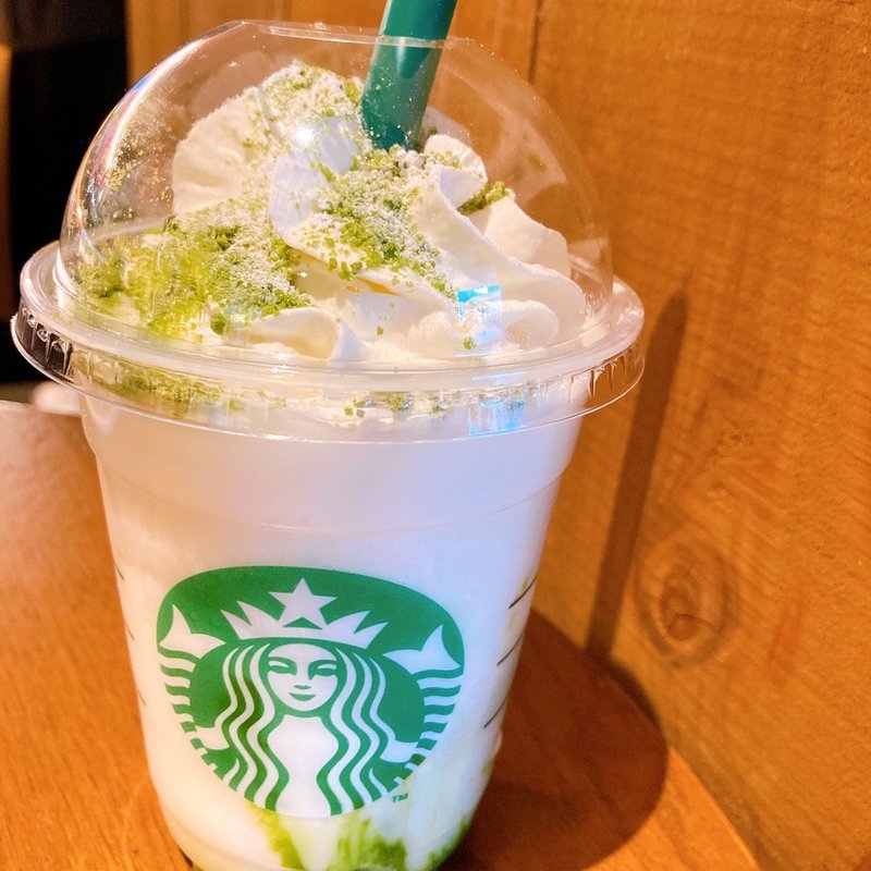 抹茶×抹茶ホワイトチョコレートフラペチーノ(スターバックスコーヒー 梅田エスト店)